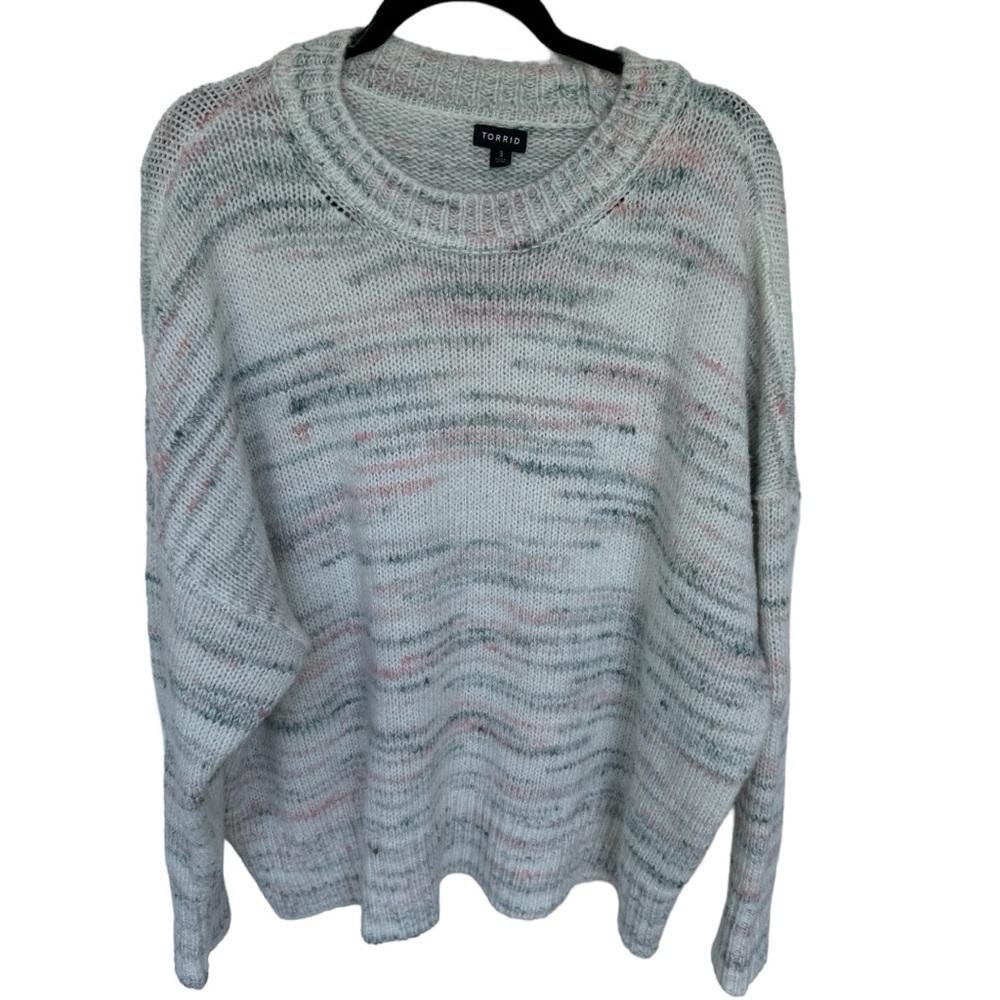 Torrid Plus Size Multicolor Drop Shoulder Pullove… - image 4